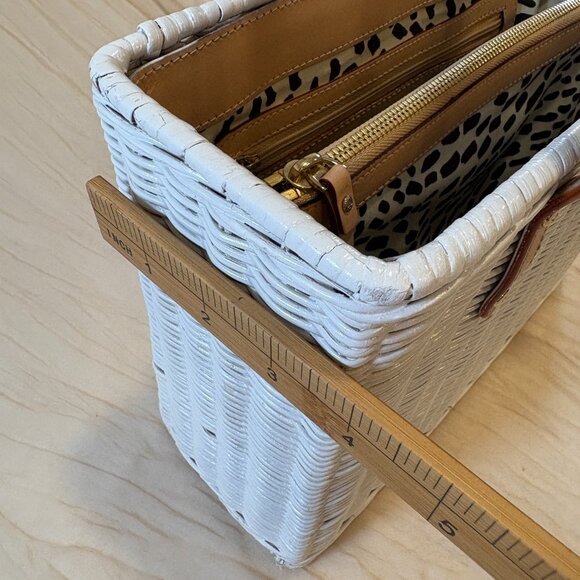 Kate Spade LIMITED EDITION Vintage White Straw Handbags $250 MSRP - Picture 12 of 13